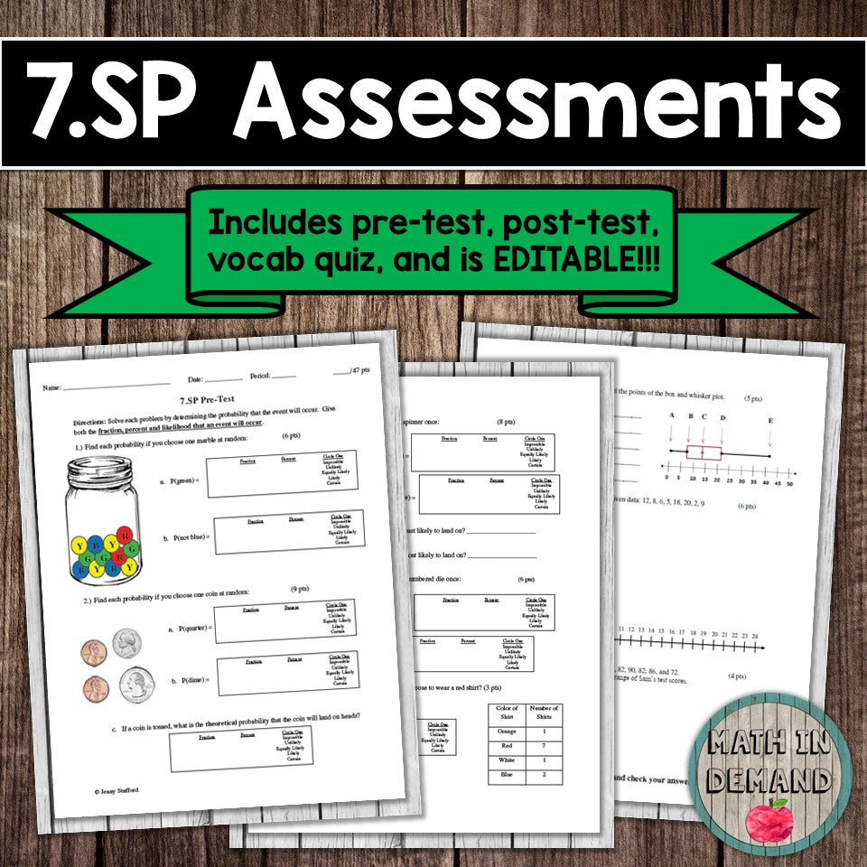 7.SP Assessment (Probability and Statistics)