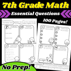 7th Grade Math Essential Questions (Paper Edition)