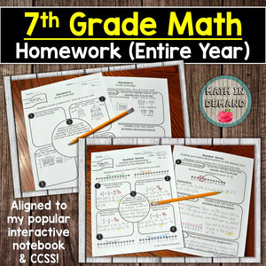 7th Grade Math Homework