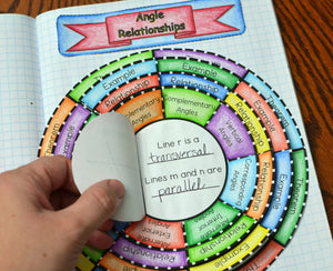 Angle Relationships Wheel Foldable