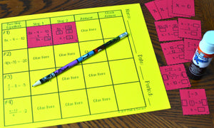 Two-Step Equations Card Sort Activity