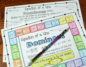 Math Dominoes Activities Bundle