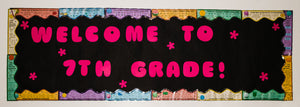 7th Grade Math Bulletin Board Borders