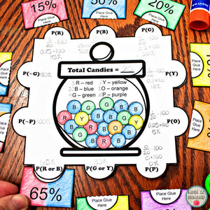 Probability Puzzle Activity Great for Math Interactive Notebooks