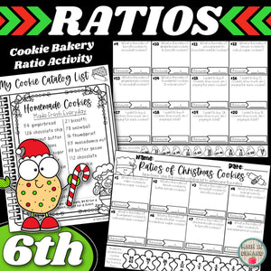 Ratios Christmas Cookie Bakery Activity