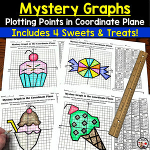Sweets & Treats Mystery Graphs Plotting Points in the Coordinate Plane