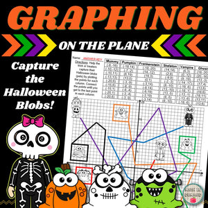 Coordinate Plane Activity (Capture the Halloween Blobs)