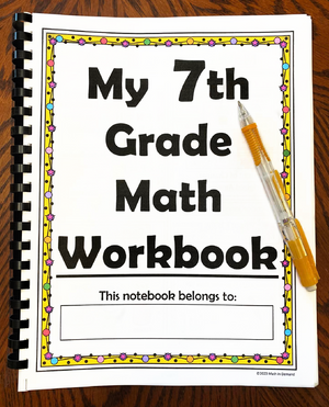 7th Grade Math Workbook (Physical Product)