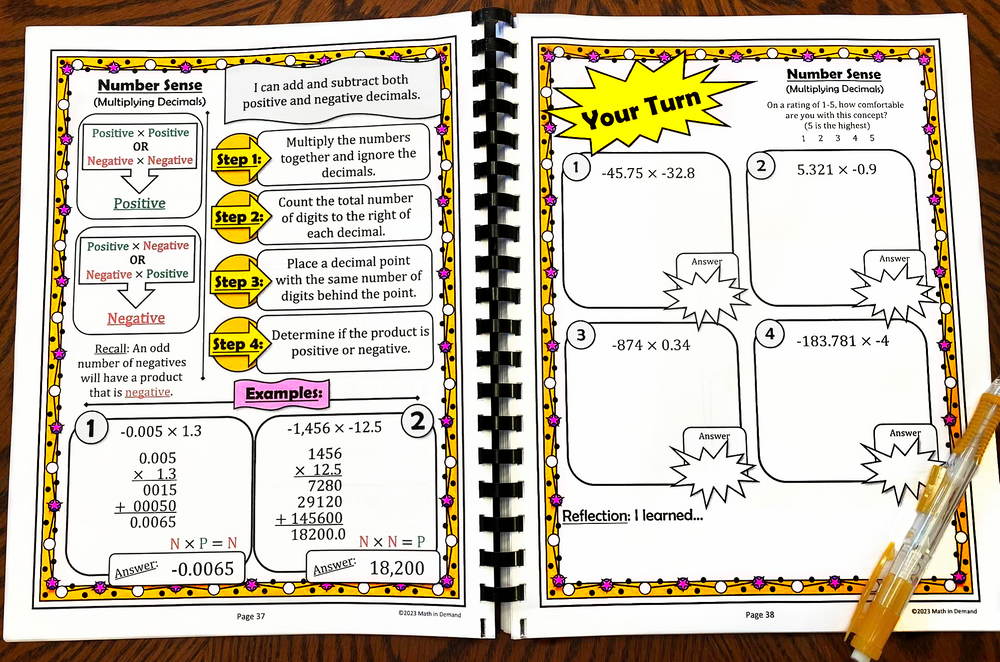 7th Grade Math Workbook for Homeschool - Math in Demand