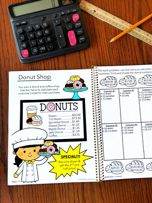 Real World Math Problems for 4th to 8th Grade (Physical Copy)