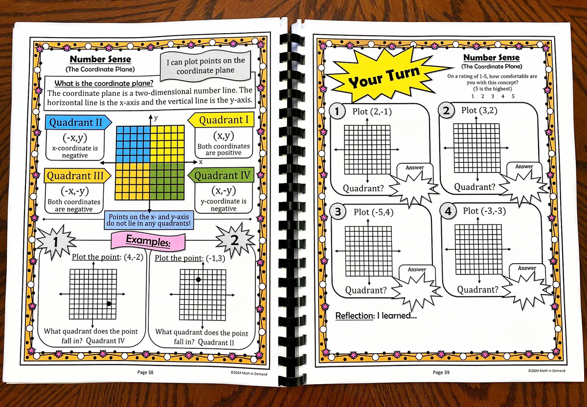 6th Grade Math Workbook (Physical Product) - Math in Demand