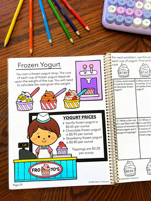 Real World Math Problems for 4th to 8th Grade (Physical Copy)