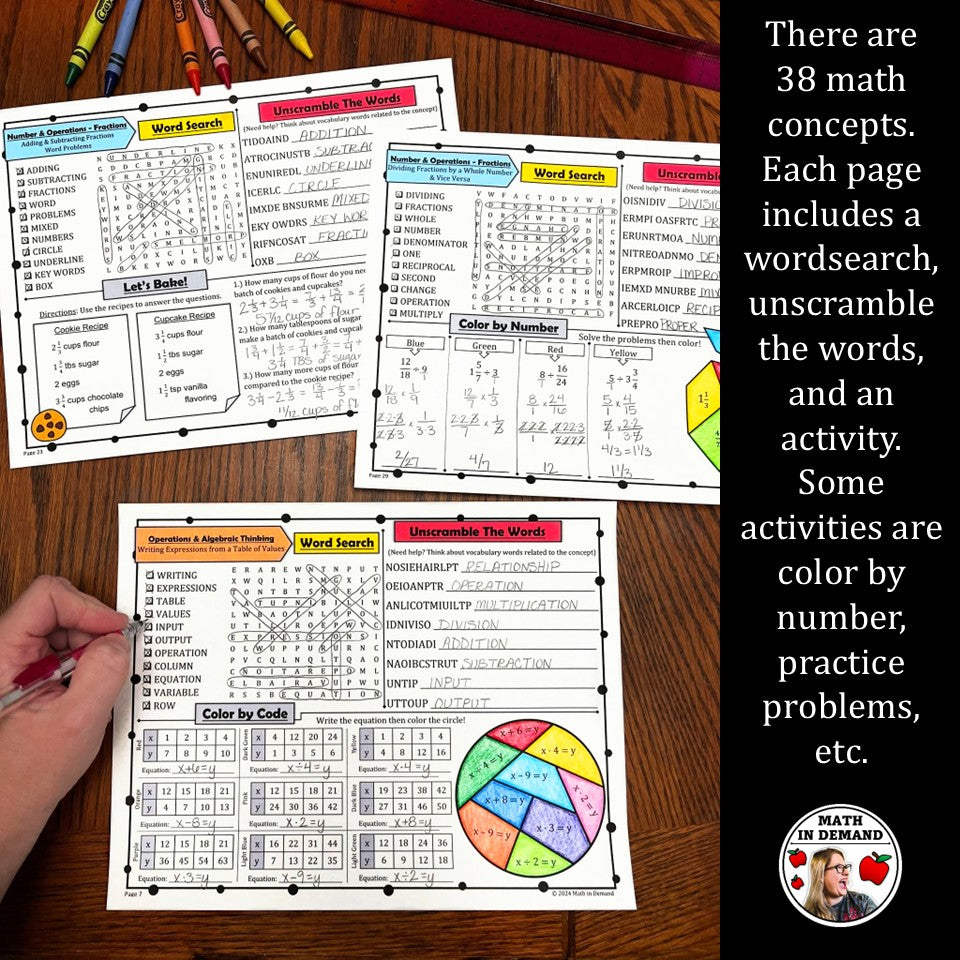 Class Math Copies 5th Grade Math Early Finishers (Physical Copy) - Math in Demand