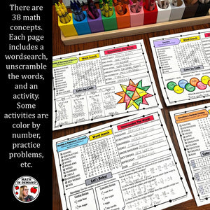 5th Grade Math Early Finishers (Physical Copy)
