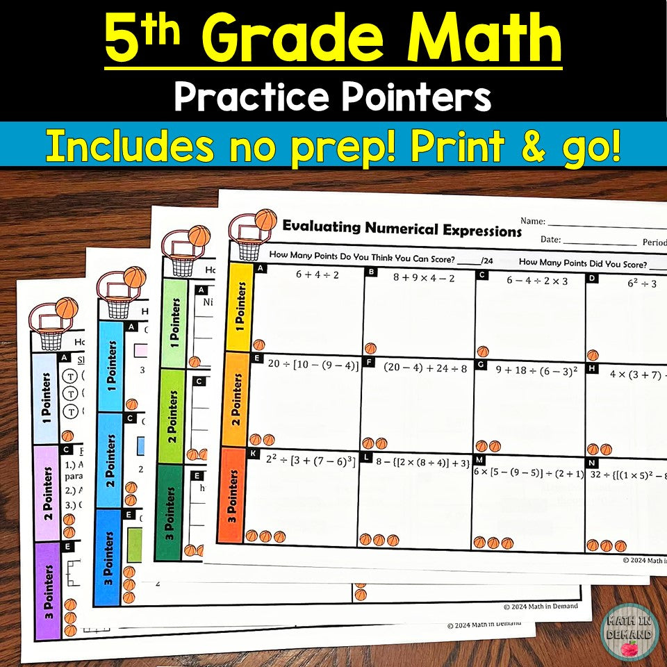 5th Grade Math Practice Pointers