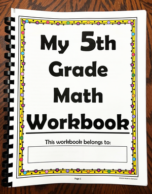 5th Grade Math Workbook (Physical Product)