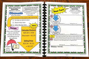 7th Grade Math Workbook (Physical Product)