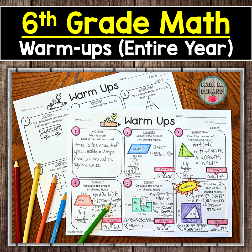 6th Grade Math - Math in Demand