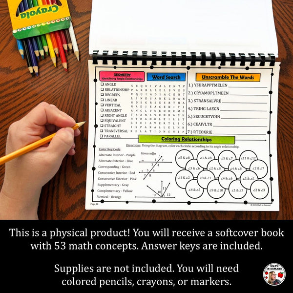 8th Grade Math Early Finishers (Physical Copy) - Math in Demand