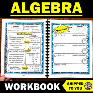 Algebra Workbook (Physical Product)