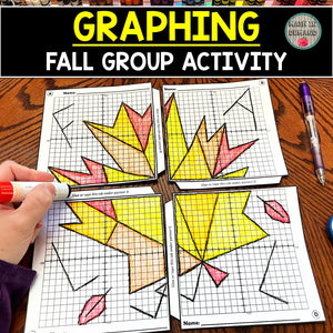 Group Mystery Graph Activity for Fall (Leaf)