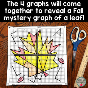 Group Mystery Graph Activity for Fall (Leaf)