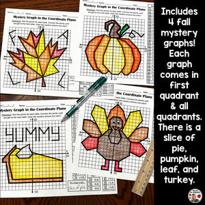 Fall November Thanksgiving Mystery Graphs