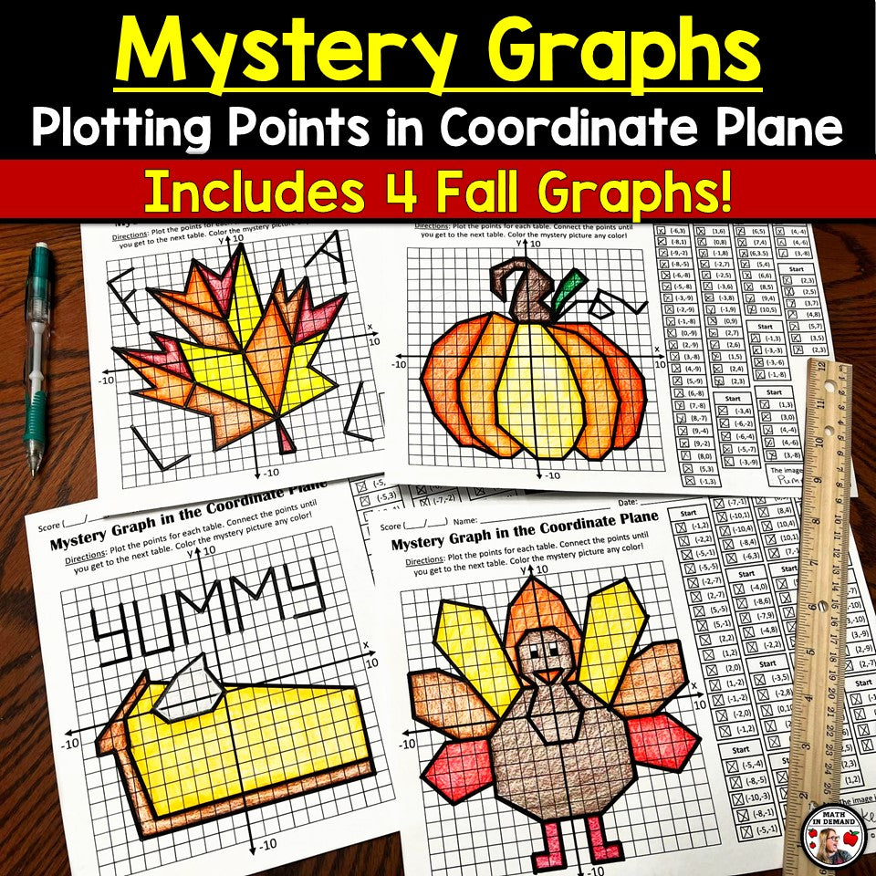 Fall November Thanksgiving Mystery Graphs