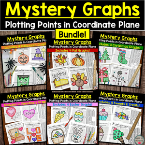Math Mystery Graphs Bundle