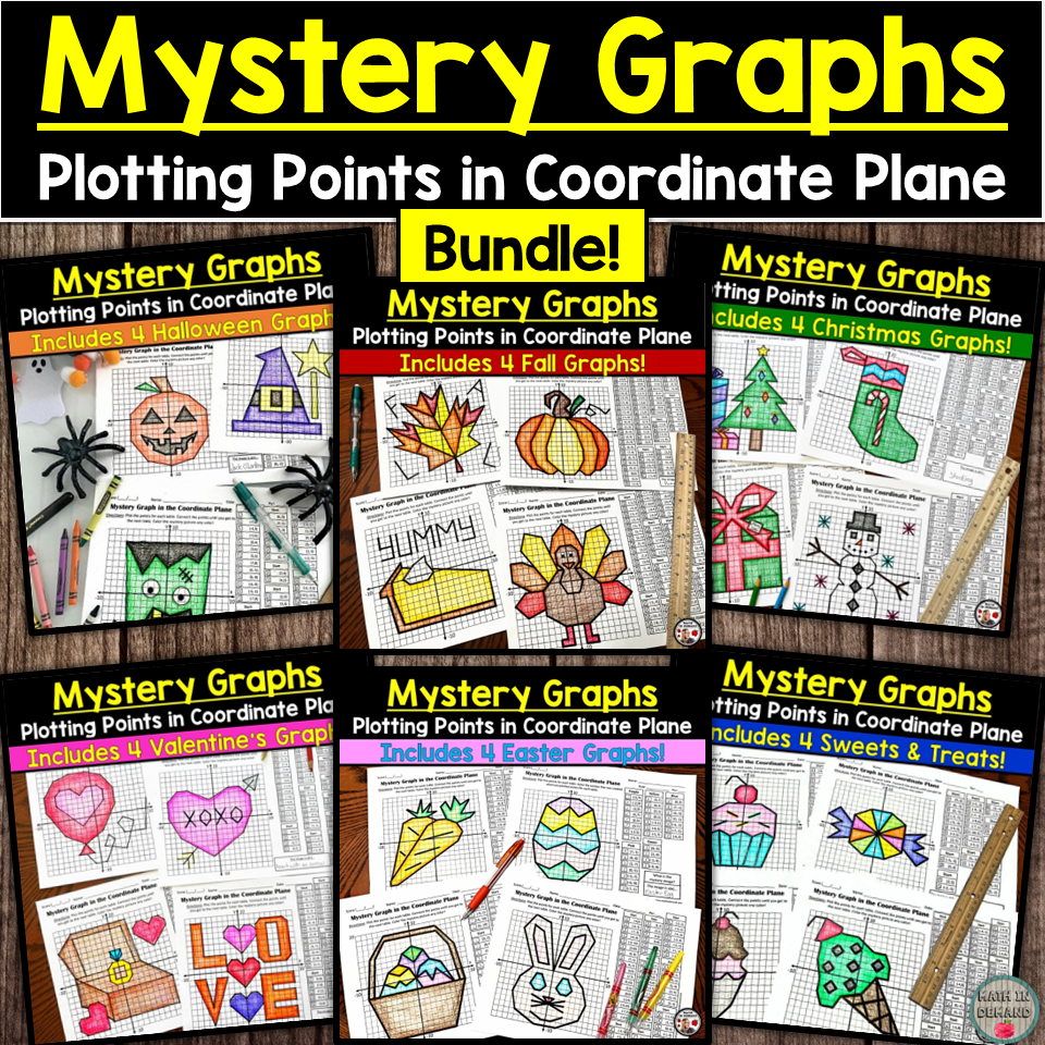 Math Mystery Graphs Bundle