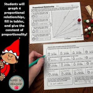 Proportional Relationships Christmas Cookie Bakery