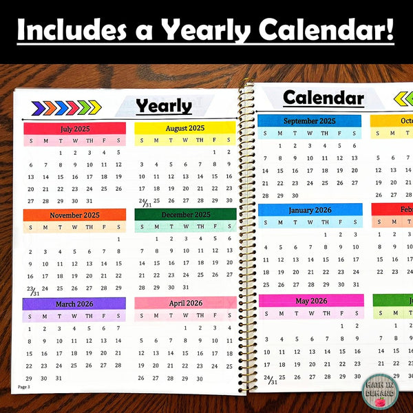 Homeschool Planner and Calendar (Physical Copy) - Math in Demand