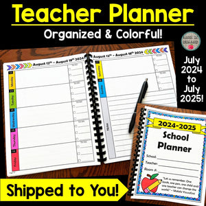 Teacher Planner for School Year 2024/2025 (Physical Copy)