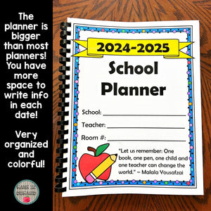 Teacher Planner for School Year 2024/2025 (Physical Copy)