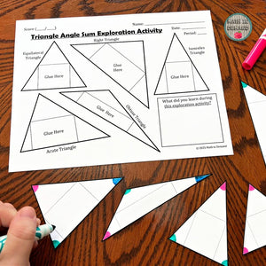 Triangle Angle Sum Theorem Exploration Activity