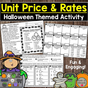 Unit Price & Rates Halloween Cookie Store