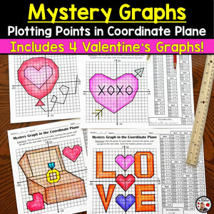 February Valentine's Day Mystery Graphs