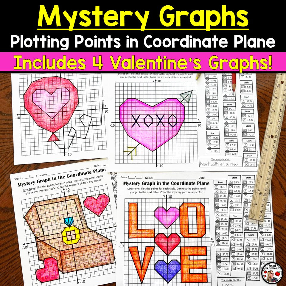 February Valentine's Day Mystery Graphs