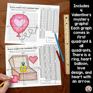 February Valentine's Day Mystery Graphs