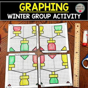 Group Mystery Graph Activity for Winter (Christmas Lights)