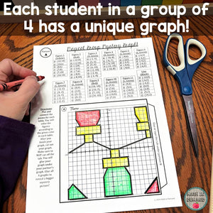 Group Mystery Graph Activity for Winter (Christmas Lights)