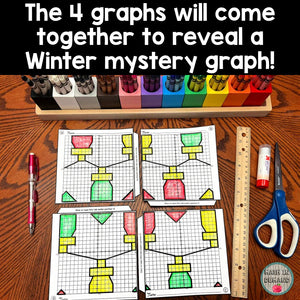 Group Mystery Graph Activity for Winter (Christmas Lights)