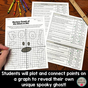 Would You Rather Halloween Mystery Ghost Graph in the Coordinate Plane