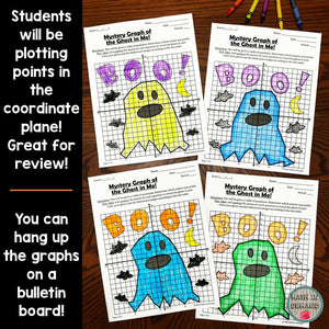 Would You Rather Halloween Mystery Ghost Graph in the Coordinate Plane