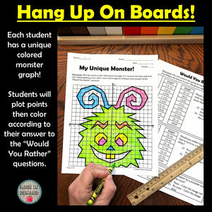 Would You Rather Monster Plotting Points Mystery Graph