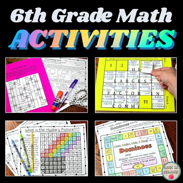 6th Grade Math Entire Curriculum - Math in Demand