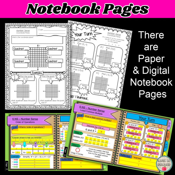 6th Grade Math Unit 1 Number Sense Curriculum - Math in Demand