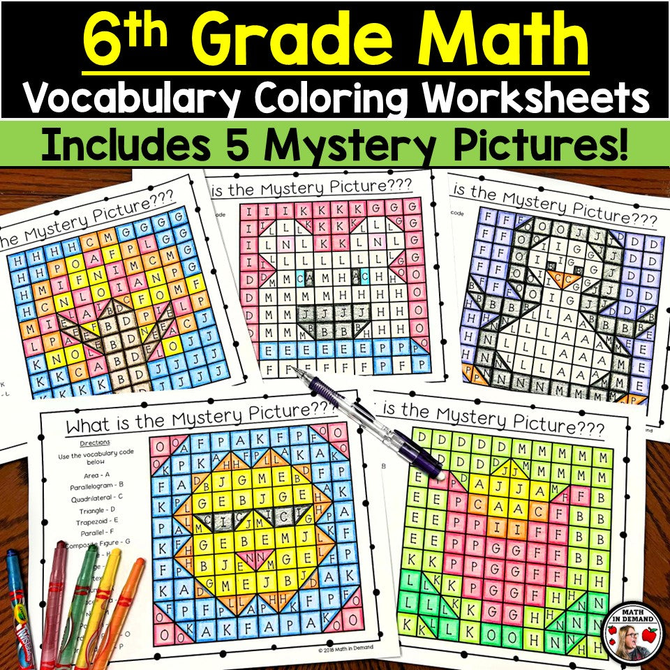 6th-grade-math-vocabulary-coloring-worksheets-bundle-for-6-ns-6-rp-6-math-in-demand for Free Printable Math Sheets For 6th Graders 6th Grade Math Vocabulary Coloring Worksheets Bundle for 6.NS, 6.RP, 6 - Math in Demand for Free Printable Math Sheets For 6th Graders