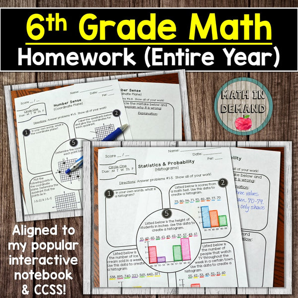 a sixth grade math teacher can grade 25 homework
