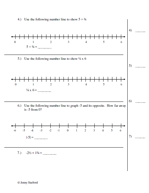 7.NS Assessment (Number Sense) - Math in Demand